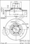 Brembo 08.7197.10 тормозной диск на ISUZU CAMPO (KB)