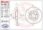 BREMBO Диск торм зад PEUGEOT 407 04-> (562253J, 08.8682.10)
