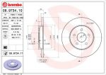 BREMBO Диск тормозной FORD MONDEO III 00>07/JAGUAR X-TYPE 01> задний (1376138, 08.9734.10)