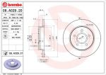 BREMBO Диски тормозные задн. FORD Focus II 04- C-Max 07- => 08.A029.21 (1320347, 08.A029.20)