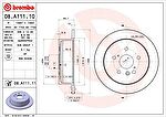 BREMBO Диск тормозной LEXUS RX300/RX330/RX350/RX400H задний (4243148041, 08.A111.10)