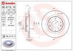 BREMBO Диск тормозной зад MAZDA 6 02-> крашенные (вместо 08.A112.10) (GF3Y26251, 08.A112.11)