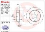 BREMBO Диск тормозной Toyota AVENSIS (T25_) 1.6 VVT-i (08.A335.10)