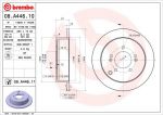 BREMBO Диск тормозной задний HYUNDAI TUCSON 06- SANTA FE Kia Sportage II 01-> 284X10mm (58411-3A300, 08.A446.10)