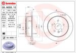 BREMBO Диск тормозной не вент. задний TOYOTA PREVIA (CLR3_, ACR3_) (06/00-) R (4243128090, 08.A608.10)