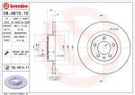 Brembo 08.A615.10 тормозной диск на PEUGEOT 508