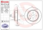 BREMBO Диск тормозной Nissan CUBE (Z12) 1.5 dCi (08.A715.20)