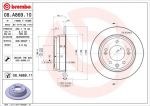 BREMBO Диск тормозной не вент. задний KIA Sportage (SL) ( 7.10->) R (584111H300, 08.A869.10)