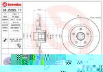 Brembo 08.B395.17 тормозной диск на RENAULT KANGOO BE BOP (KW0/1_)