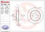 Brembo 08.C061.10 тормозной диск на MITSUBISHI COLT IV (CA_A)