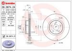 BREMBO Диск тормозной SUBARU FORESTER 97-/IMPREZA 94-/LEGACY 03- передний вент. крашенные (вместо 09.5674.24) (561667J, 09.5674.21)