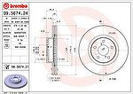 Brembo 09.5674.24 тормозной диск на SUBARU LEGACY IV универсал (BL, BP, B13_)