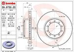Brembo 09.6732.20 тормозной диск на RENAULT TRUCKS Midliner