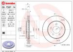 Brembo 09.7367.14 тормозной диск на DODGE CARAVAN