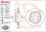 BREMBO Диск тормозной 3 E46 318-328 98-06 задний D=294мм. (34211165563, 09.7702.11)