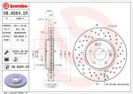 Brembo 09.8304.2X тормозной диск на MERCEDES-BENZ C-CLASS (W203)