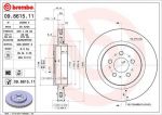 BREMBO Диск тормозной вент. задний VOLVO V70 II Estate (P80_) (03/00-) R (30645223, 09.8615.11)