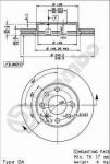 Brembo 09.8635.75 тормозной диск на OPEL CORSA C фургон (F08, W5L)