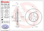 BREMBO Диск тормозной OPEL ASTRA 04-10/MERIVA 03-10 передний (93181113, 09.9159.20)