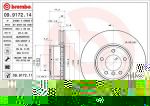 BREMBO Диск тормозной перед. вентил. E60/E65 3,0i-5,0i/3,0d 03-> (348X30mm) крашенные (вместо 09.9172.14) (34116753221, 09.9172.11)