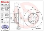 BREMBO Диск тормозной E60/E61 520-525 03- передний D=310мм. крашенные (вместо 09.9173.14) (34116764021, 09.9173.11)