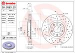 Brembo 09.9363.2X тормозной диск на ALFA ROMEO 159 (939)