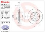 BREMBO Диск тормозной вент. передний PEUGEOT 206 Saloon (03/07-) F (561409J, 09.9610.14)