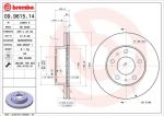 Brembo 09.9615.14 тормозной диск на PEUGEOT BOXER автобус (230P)
