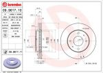 BREMBO Диск тормозной пер.вент. S40/V40 95-> 30872926 (заменен на 09.9617.11) (561926J, 09.9617.10)