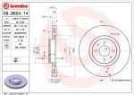 BREMBO Диск тормозной ALFA ROMEO 155 2.0i Turbo 16V Q4 (92-97) F (71739569, 09.9624.14)