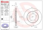 BREMBO Диск тормозной SUZUKI GRAND VITARA 2.0-2.7 98-05 передний (5521165D01, 09.9727.14)