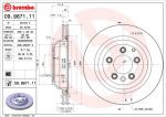 BREMBO Диск тормозной вент. задний VW TOUAREG (7LA, 7L6, 7L7) (10/02-05/10) R (7L8615601D, 09.9871.11)