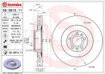 BREMBO Диск тормозной AUDI A8 3.0-6.0 02-10/VW PHAETON 3.0-4.2 02- передний D=360мм. (4E0615301P, 09.9915.11)