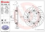 BREMBO Торм.диск зад.[380x30] 5 отв. (09.A190.13)