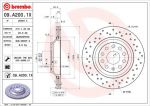 Brembo 09.A200.1X тормозной диск на AUDI A3 (8P1)