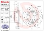 Brembo 09.A270.1X тормозной диск на 3 кабрио (E93)
