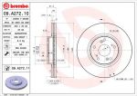 BREMBO Диск тормозной Honda ACCORD VII (CL) 2.0 (CL7) (45251SEAE30, 09.A272.11)