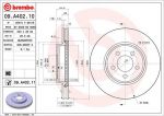 Brembo 09.A402.11 тормозной диск на CHRYSLER 300 C Touring (LX)