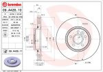 BREMBO Диск тормозной вент. передний VOLVO XC70 II (08/07-) F крашенные (вместо 09.A426.10) (LR000470, 09.A426.11)