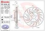 Brembo 09.A448.21 Диск тормозной MERCEDES W203 1.8-3.5 00- передний вент.