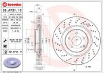 Brembo 09.A731.11 тормозной диск на MERCEDES-BENZ C-CLASS купе (CL203)