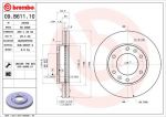 BREMBO Диск тормозной 09.B611.10 (09.B611.10)