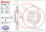 Brembo 09.B971.11 Диск тормозной AUDI A6/A7 quattro 11- передний вент.D=356мм.