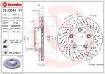 Brembo 09.C095.11 тормозной диск на PORSCHE BOXSTER (987)