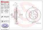 BREMBO Диск тормозной передний Hyundai Solaris (09.C171.11)