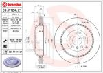 BREMBO Диск тормозной Mercedes Benz GL-CLASS (X164) GL 320 CDI (164.822) (1644230612, 09.R124.21)