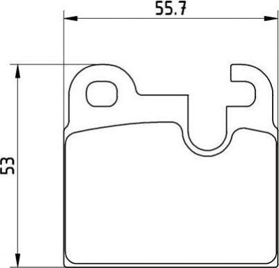 Brembo P 06 004 комплект тормозных колодок, дисковый тормоз на 5 (E12)