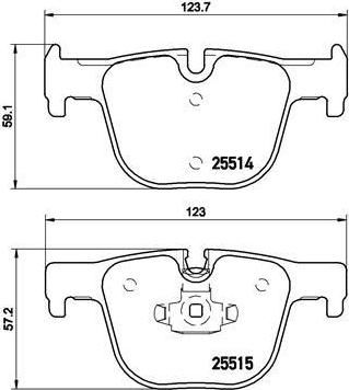 BREMBO КОМПЛЕКТ ТОРМОЗНЫХ КОЛОДОК, ДИСКОВЫЙ ТОРМОЗ (P 06 072)