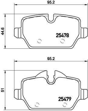 BREMBO КОМПЛЕКТ ТОРМОЗНЫХ КОЛОДОК, ДИСКОВЫЙ ТОРМОЗ (P 06 080)