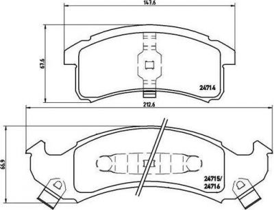 Brembo P 07 002 комплект тормозных колодок, дисковый тормоз на CHEVROLET LUMINA APV вэн